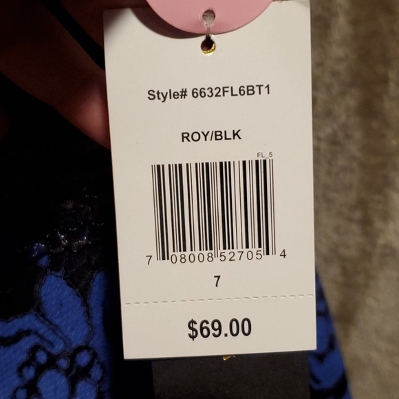 NWT City Triangles Blue Junior's Dress Size 7 New - Picture 4 of 8